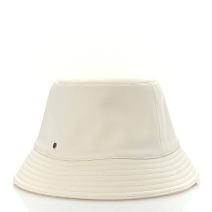 Hermes Fabric Calvi Bucket Hat 57 White 3 of 9