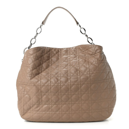 Christian Dior Lambskin Cannage Large Dior Soft Hobo Beige 1 of 14