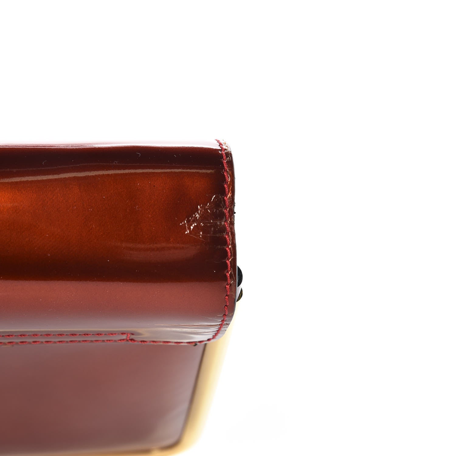 Chloe Patent Calfskin Small Sally Flap Bag Copper Red 8 of 9