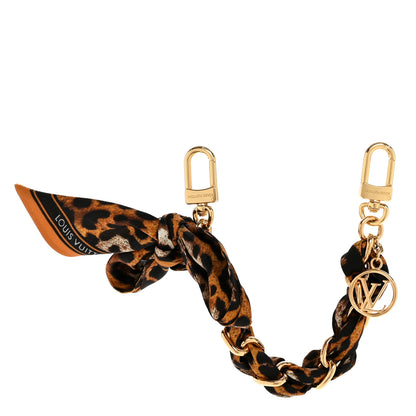 Louis Vuitton Silk Braided Leopard Bag Charm Multicolor 1 of 6