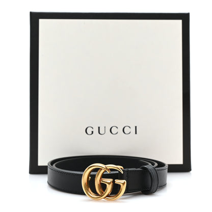 Gucci Calfskin Double G 20mm Belt 70 28 Black 5 of 5