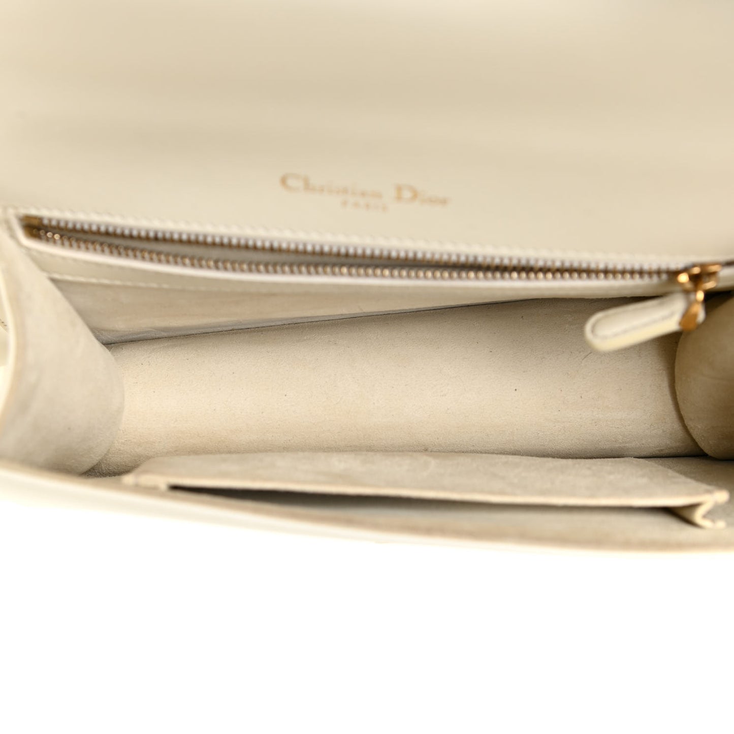 Lambskin Studded Medium Diorama Flap Bag Latte