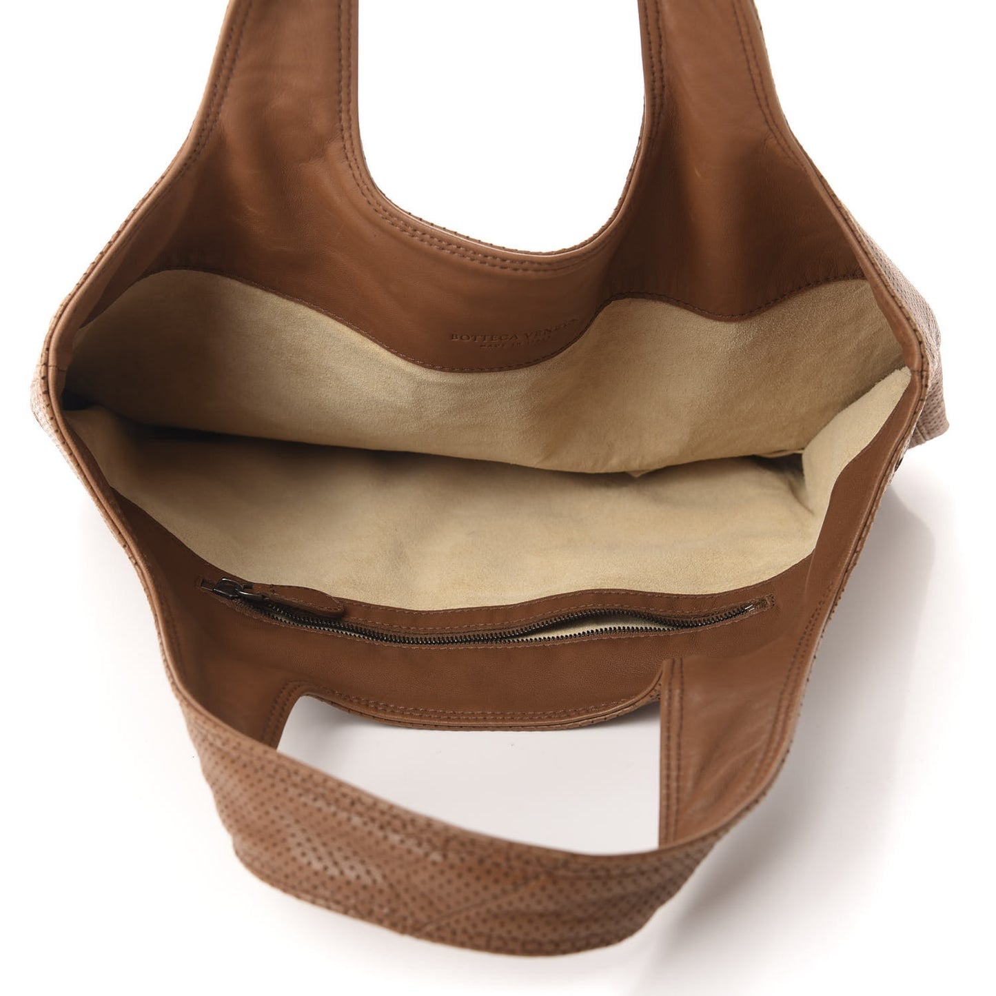 Nappa Intrecciato Perforated Regent Tote Noce