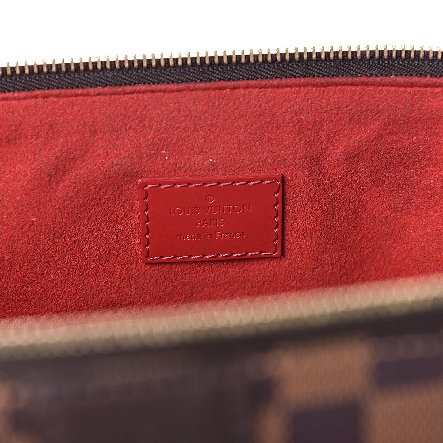 Damier Ebene Caissa Tote MM Cherry