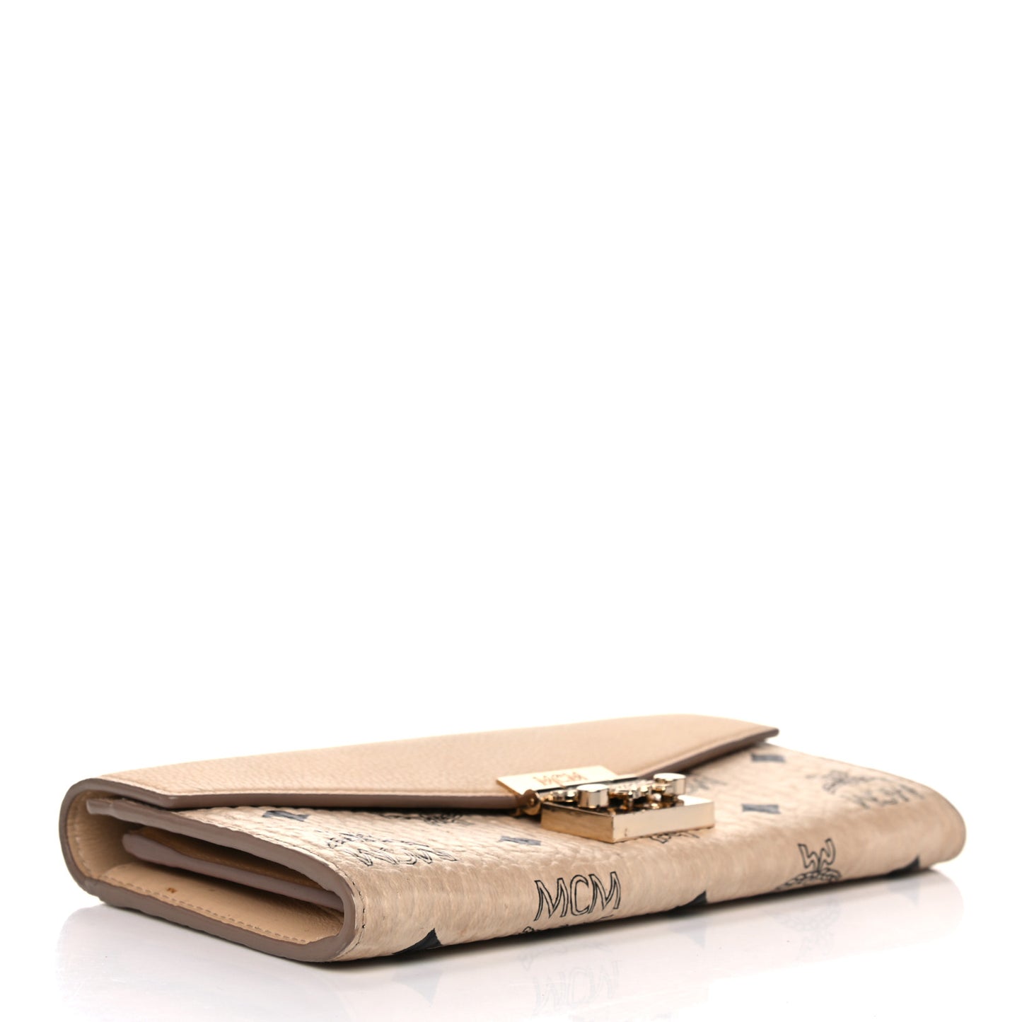 Visetos Large Patricia Wallet On Chain Beige