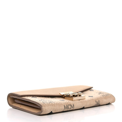 MCM Visetos Large Patricia Wallet On Chain Beige 3 of 18