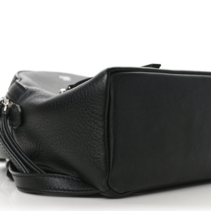 Fendi Vitello Dolce Crystal Croc Tail Mini Backpack Black 8 of 9
