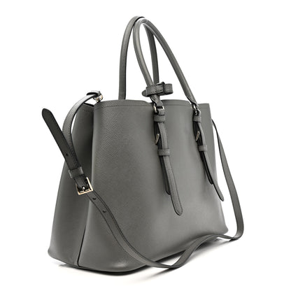 Prada Saffiano Cuir Medium Double Handle Tote Marmo 3 of 14