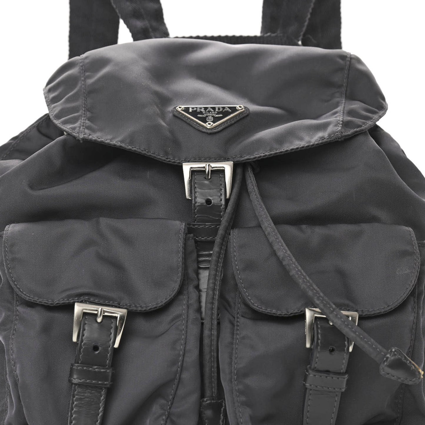 Nylon Vela Medium Backpack Black