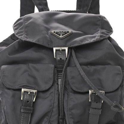 Prada Nylon Vela Medium Backpack Black 7 of 9