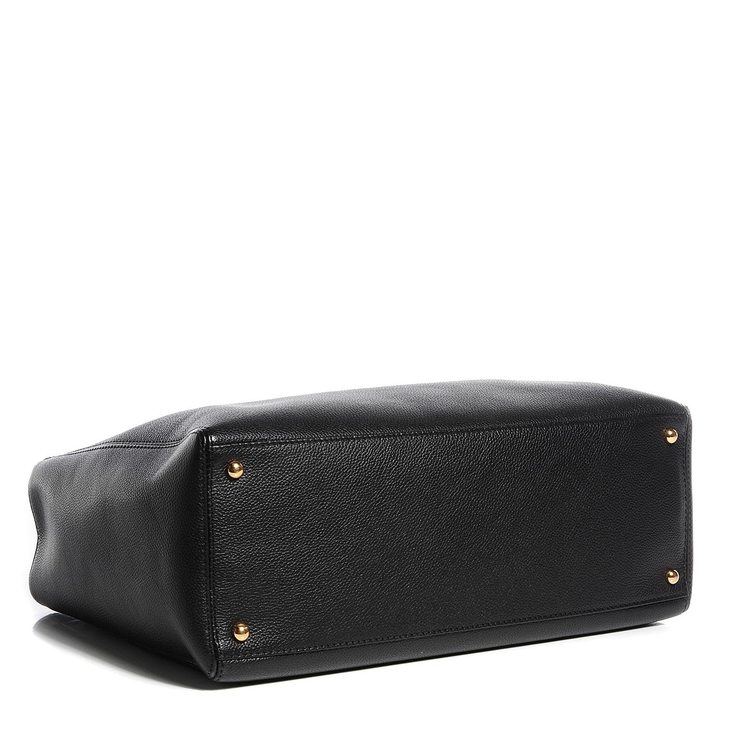 Calfskin Cerf Shopper Tote Black