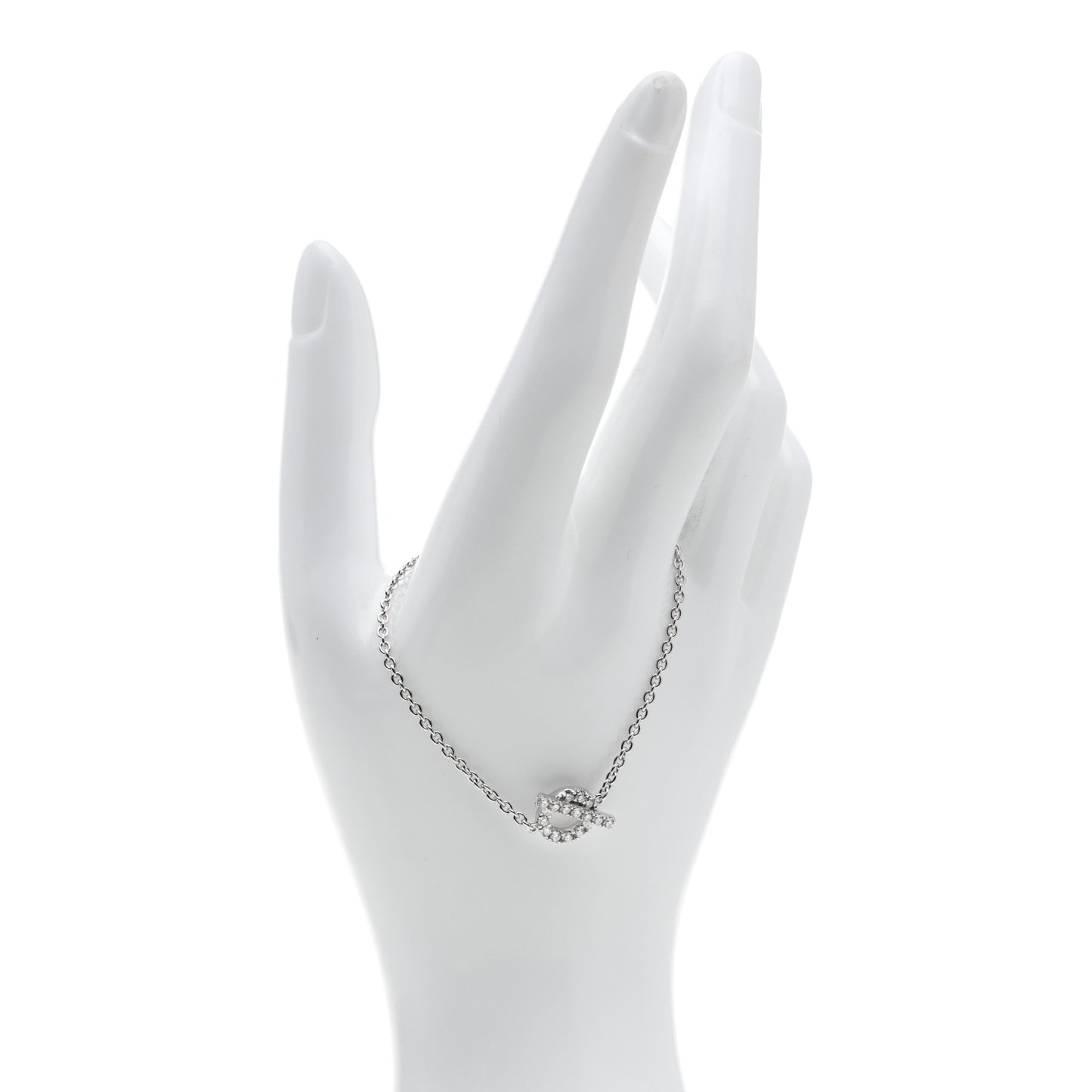 18K White Gold Diamond Finesse Bracelet ST