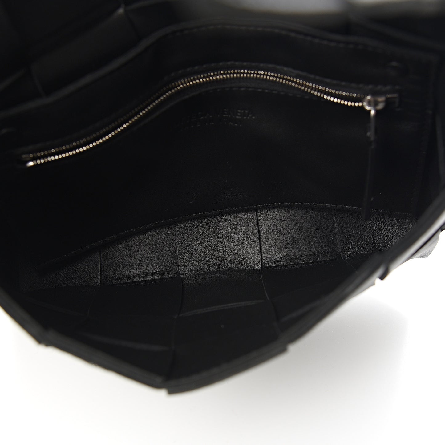 Lambskin Maxi Intrecciato Cassette Crossbody Bag Black
