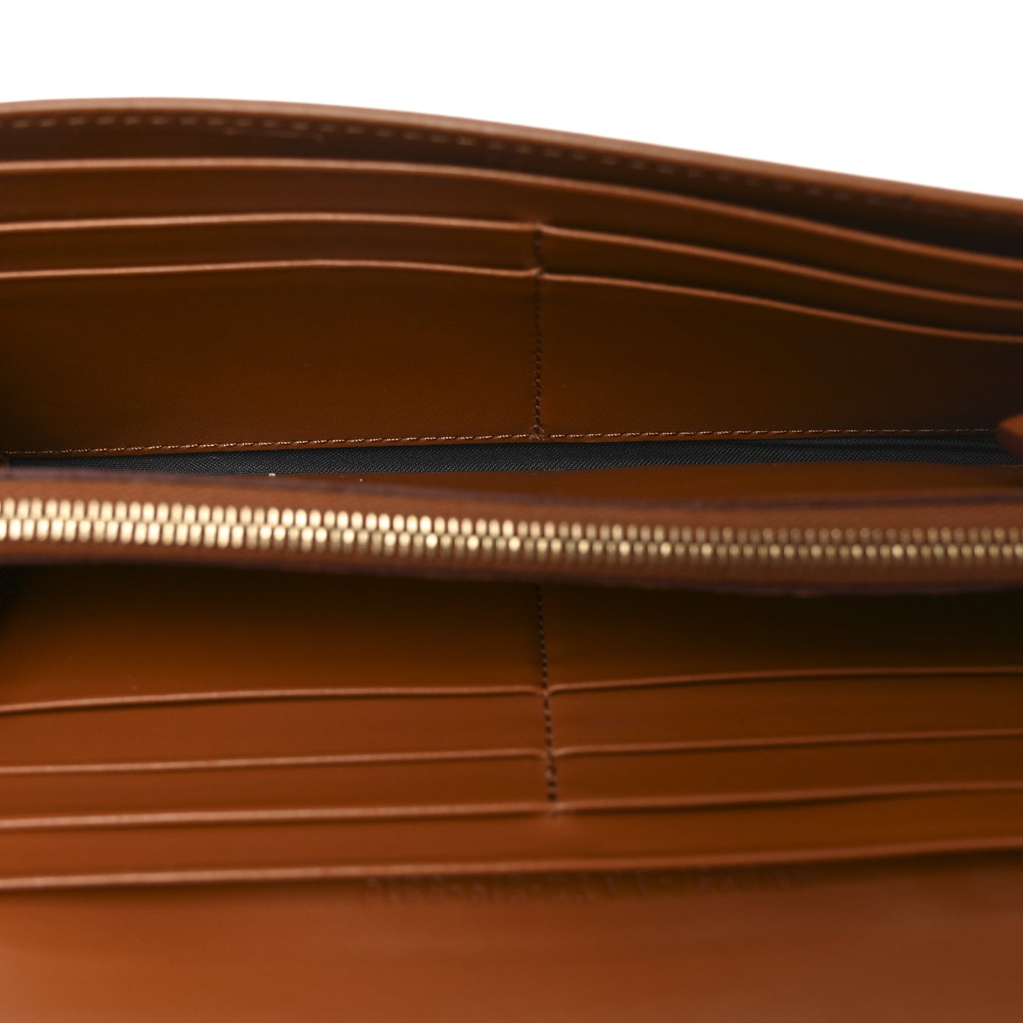 Vitello King Tamponato Logo Embossed Continental Wallet Cuoio