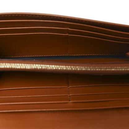 Fendi Vitello King Tamponato Logo Embossed Continental Wallet Cuoio 5 of 7