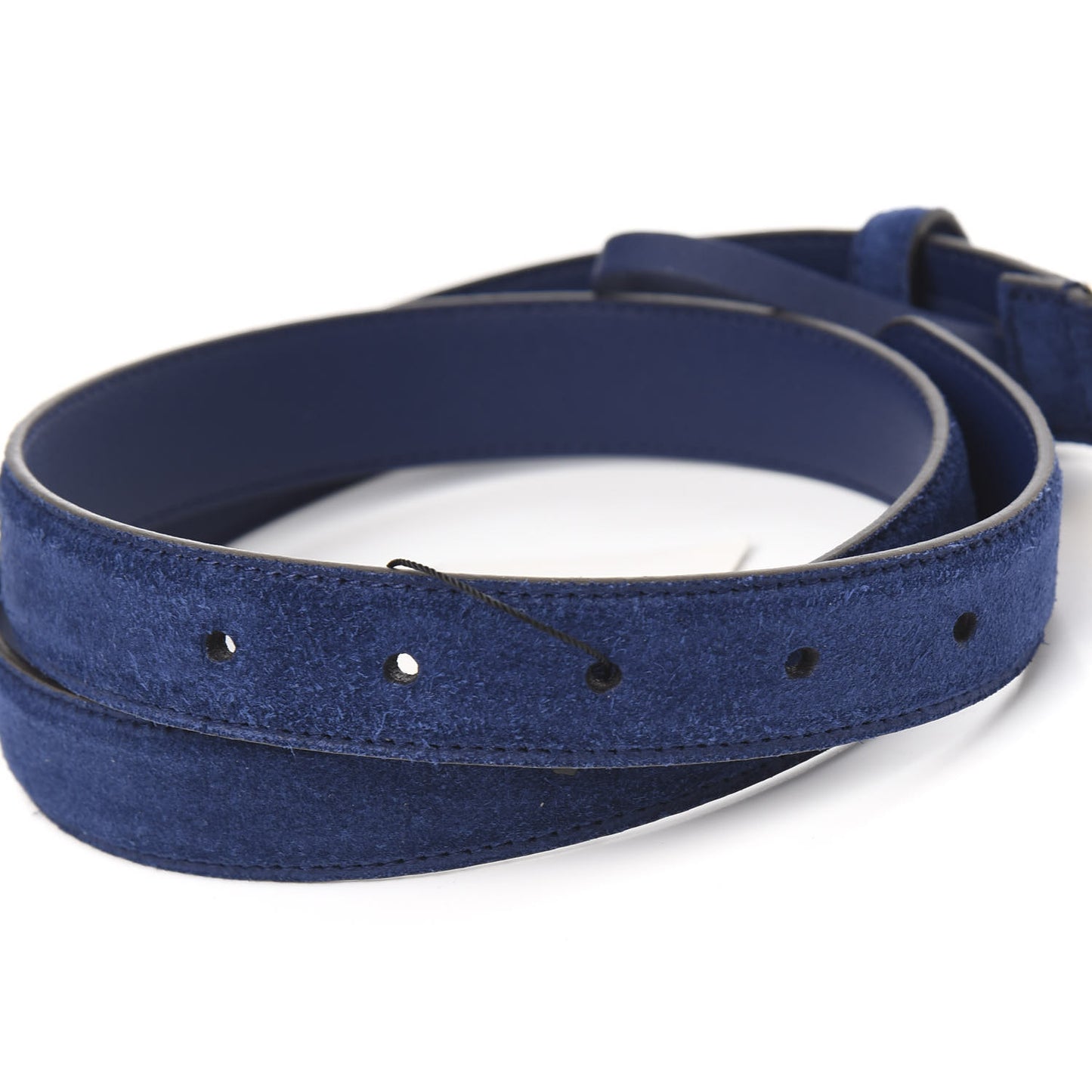 Suede Icaro G Cube 25mm Belt 80 32 Dark Navy
