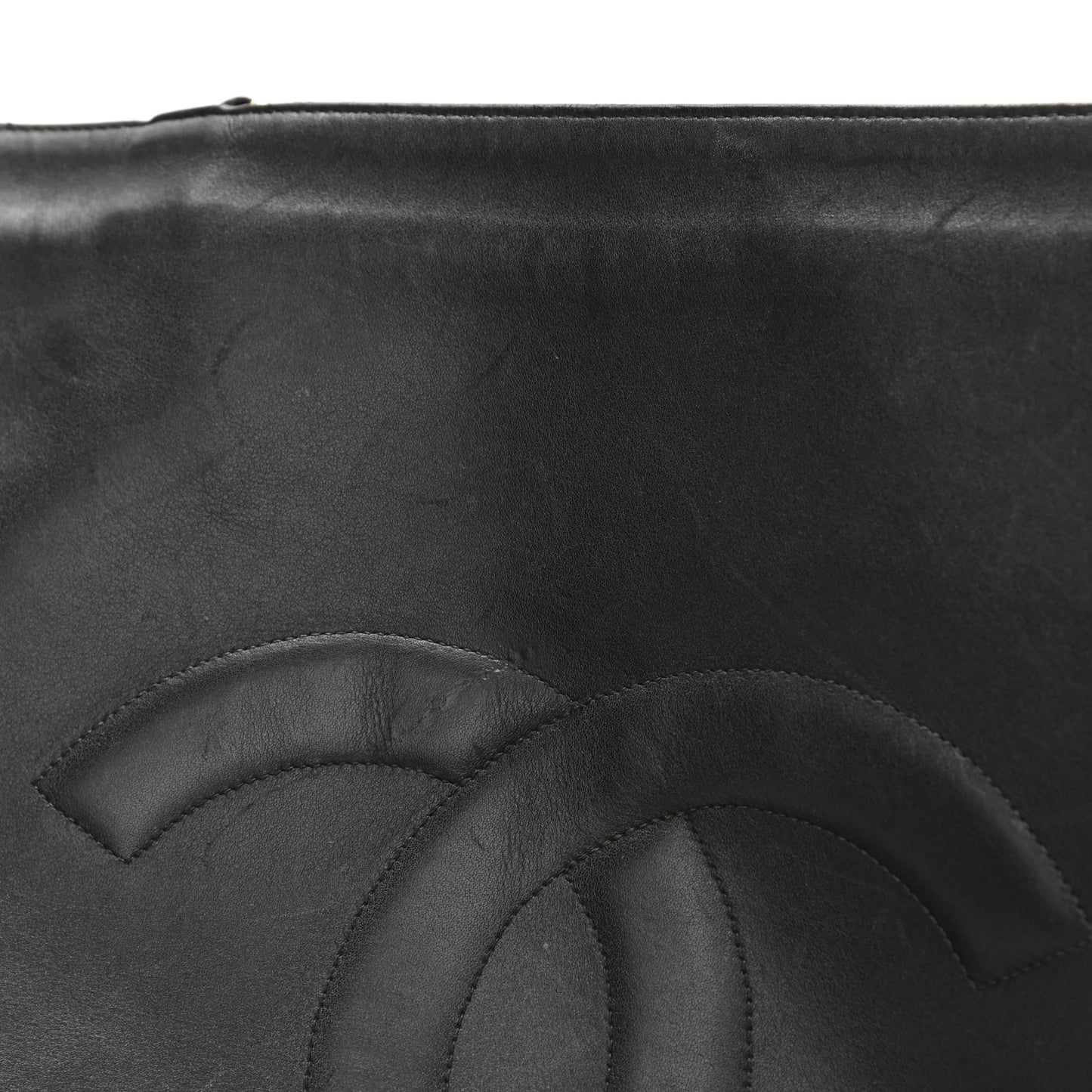 Calfskin CC Tote Black