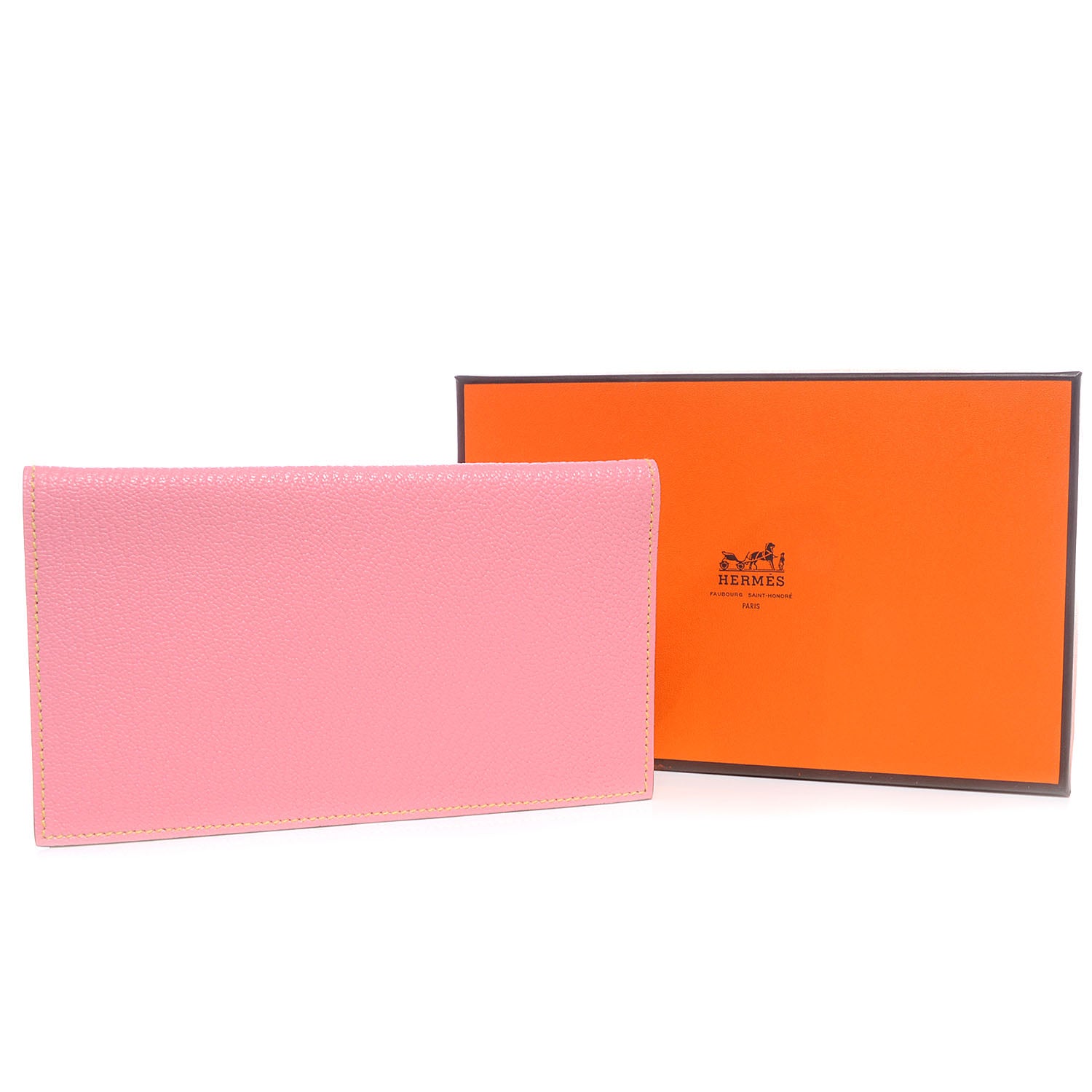 Hermes Chevre Mysore Vision II Agenda Cover Rose Confetti Soufre 5 of 8