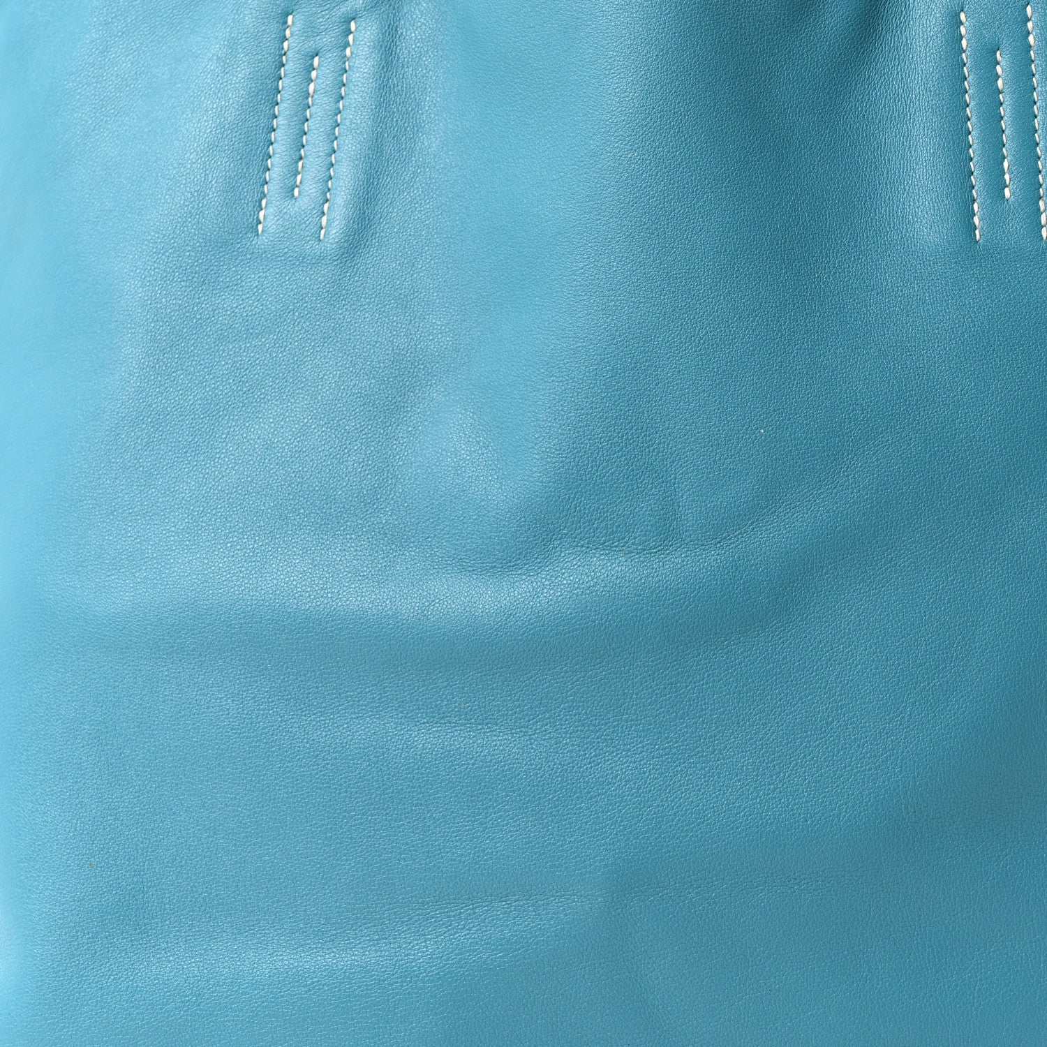 Hermes Veau Sikkim Double Sens 36 Reversible Tote Turquoise Gris Perle 12 of 17