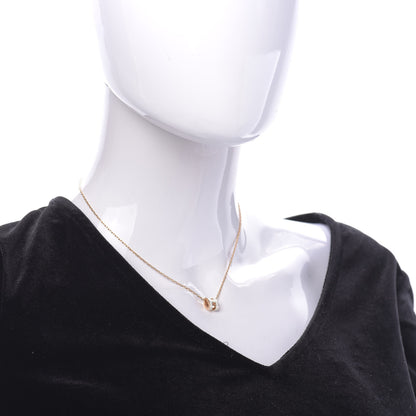 Hermes Lacquered Rose Gold Mini Pop H Pendant Necklace White 2 of 6