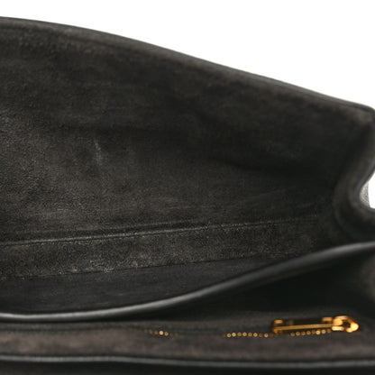 Celine Grained Calfskin Teen Soft 16 Shoulder Bag Black 5 of 9