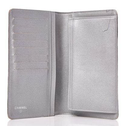 Chanel Lambskin Camellia Embossed Yen Wallet Black 13 of 22