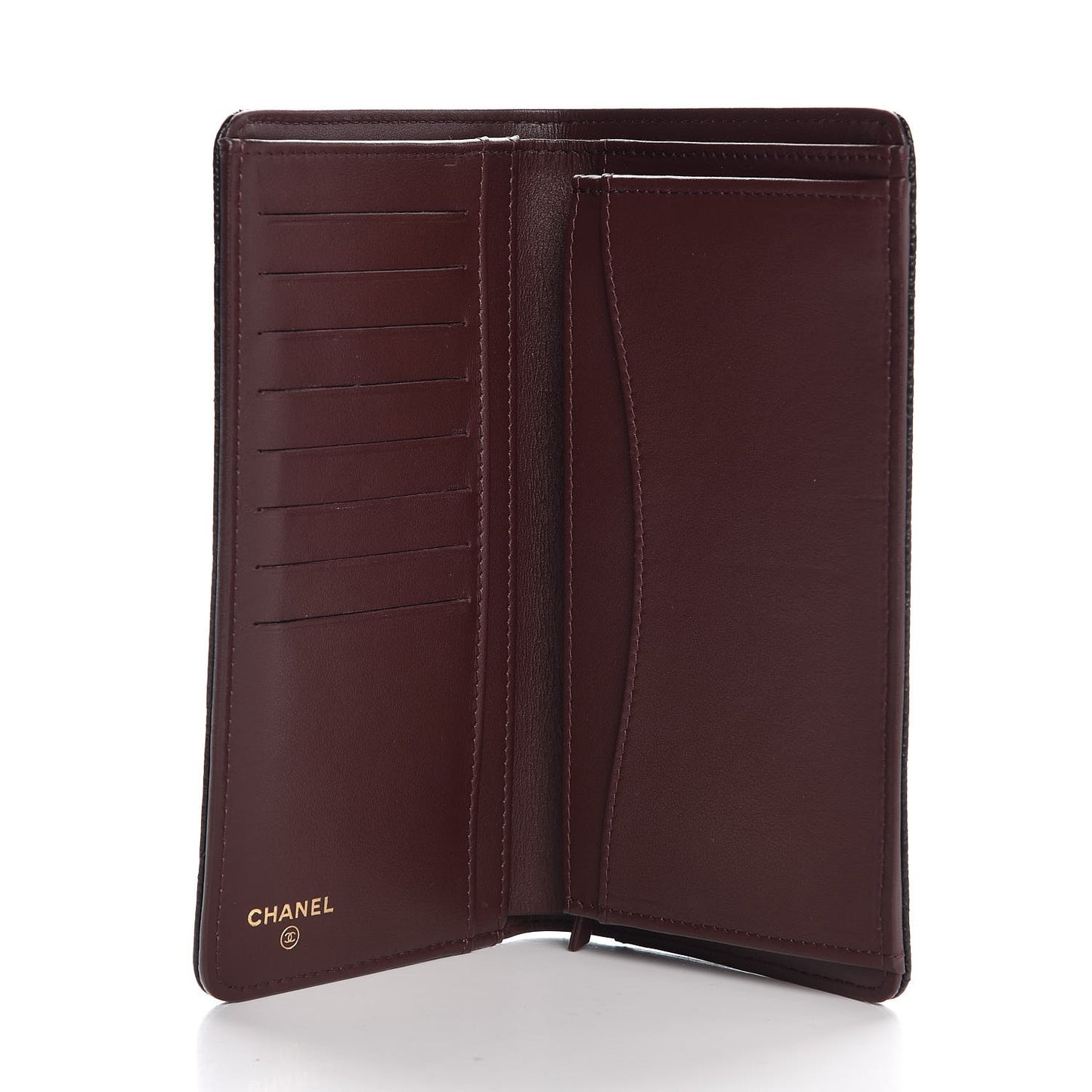 Caviar Quilted Yen Wallet Black