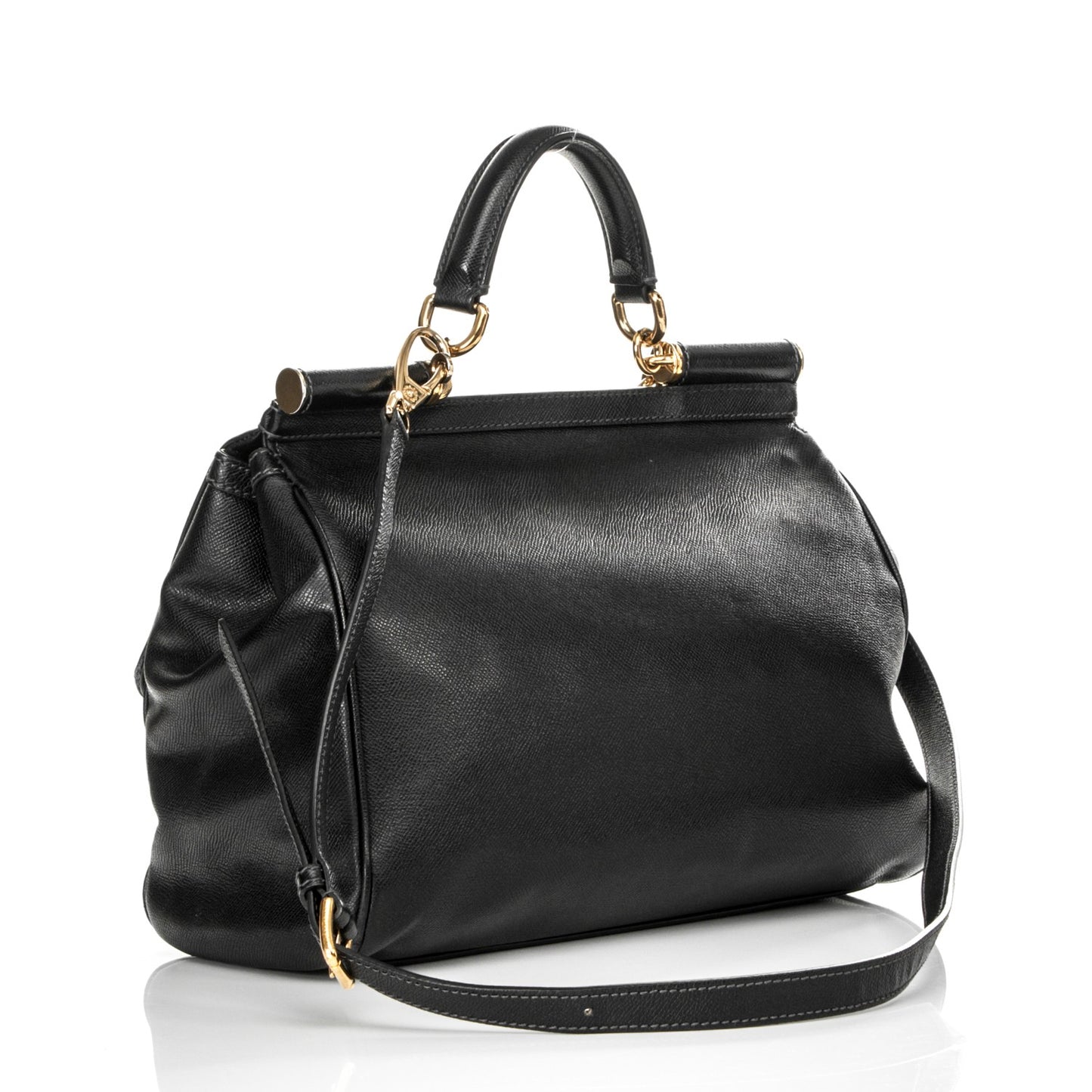 Dauphine Large Miss Sicily Satchel Black