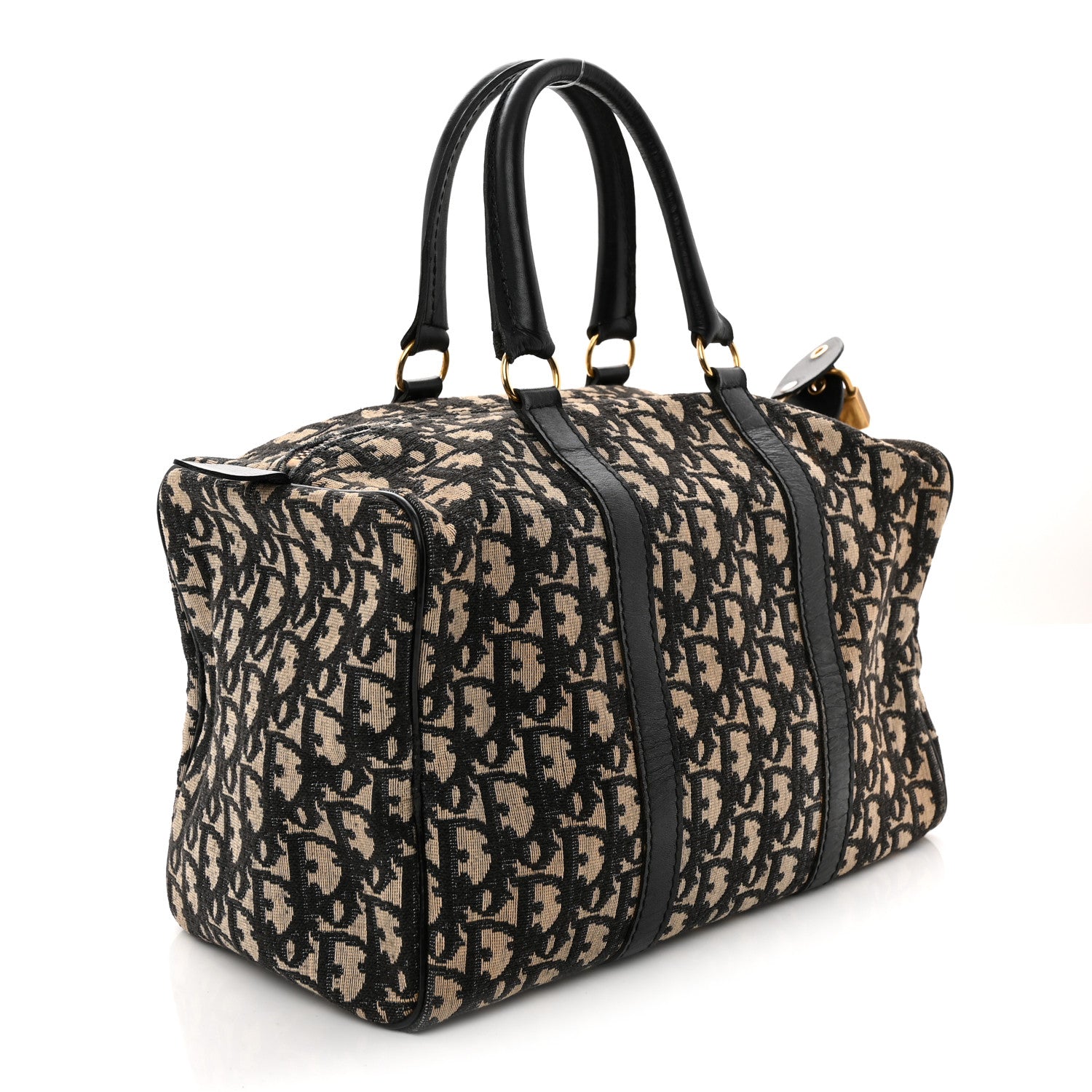 Christian Dior Monogram Boston Navy Blue 3 of 14