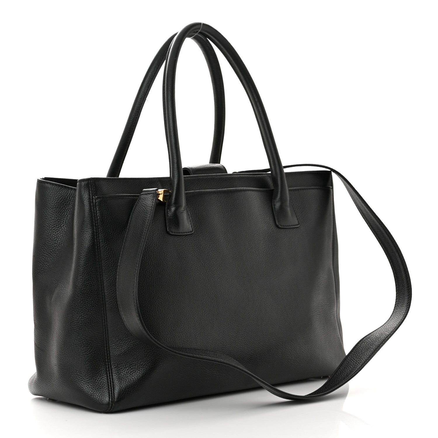 Chanel Calfskin Cerf Executive Shopper Tote Black 2 of 10
