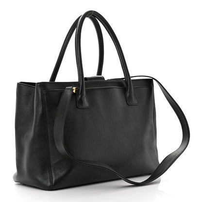 Chanel Calfskin Cerf Executive Shopper Tote Black 2 of 10