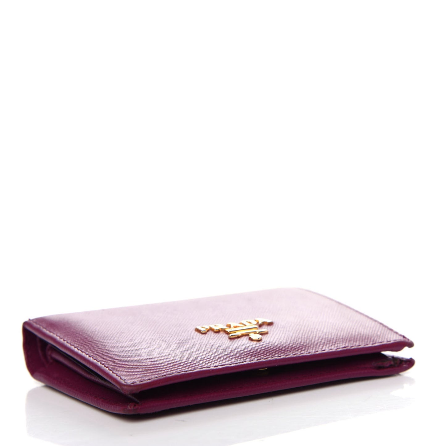 Saffiano Metal Bi-Fold Wallet Ametista