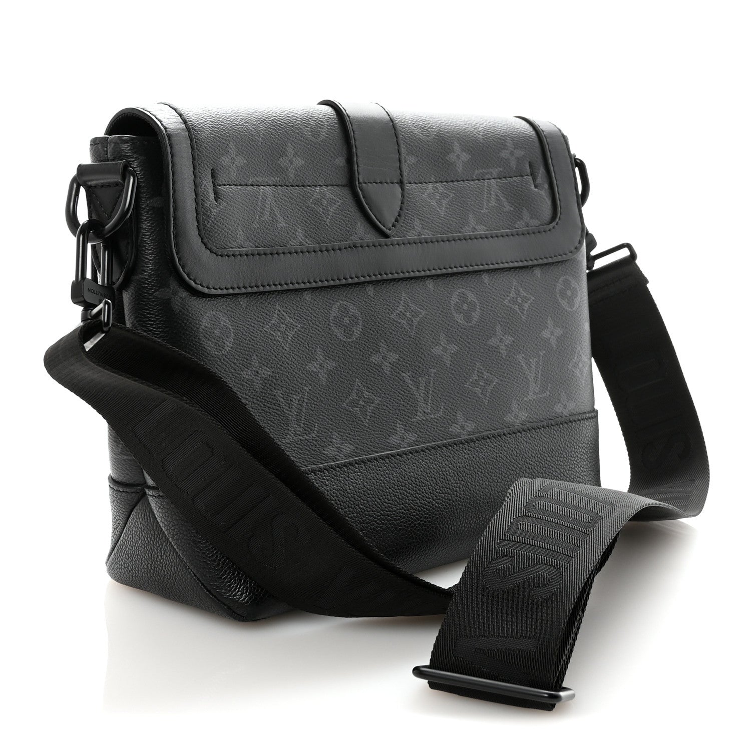 Louis Vuitton Monogram Eclipse Saumur Messenger NV Black 3 of 9