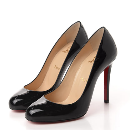 Christian Louboutin Patent Fifille 100 Pumps 37.5 Black 3 of 9