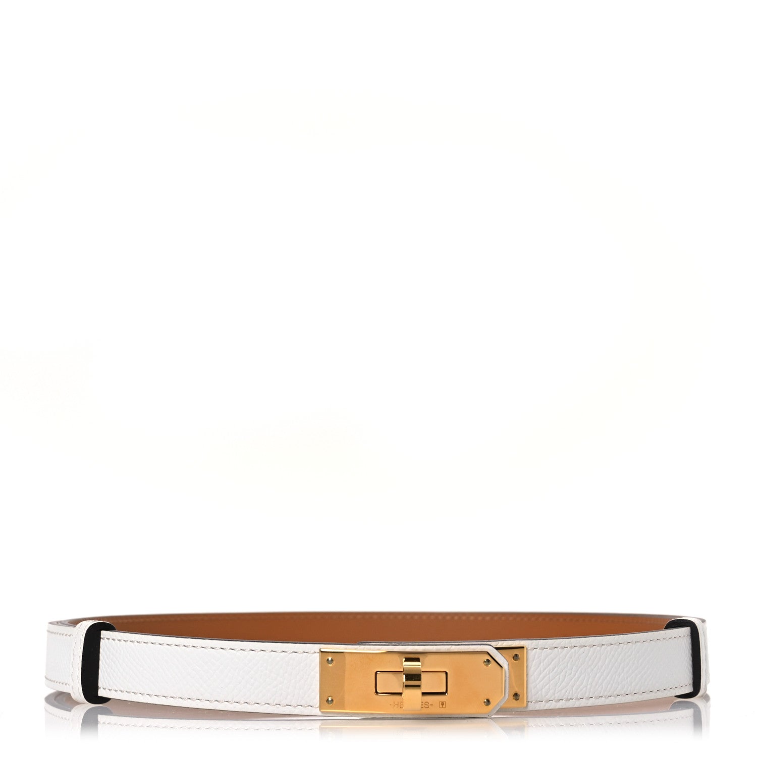 Hermes Epsom Kelly Belt White 1 of 6