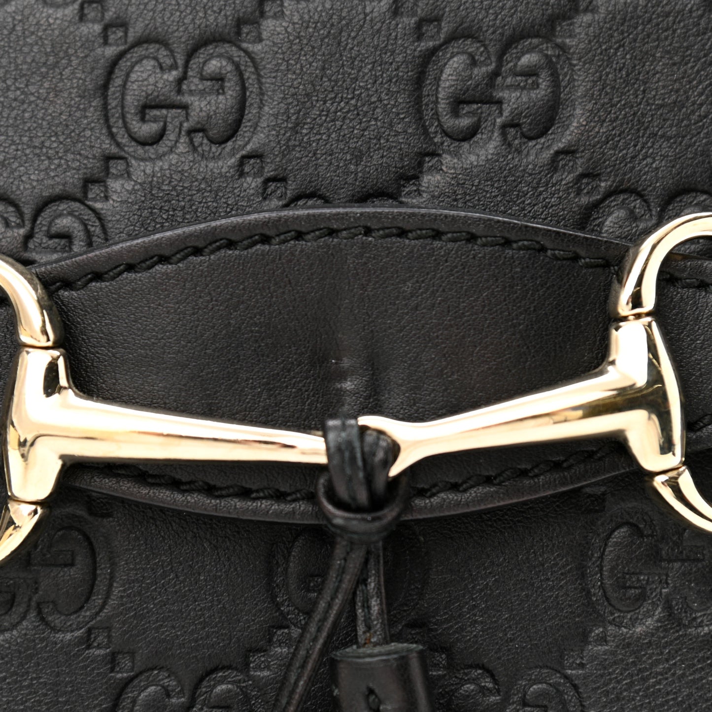 Microguccissima Medium Emily Chain Shoulder Bag Black
