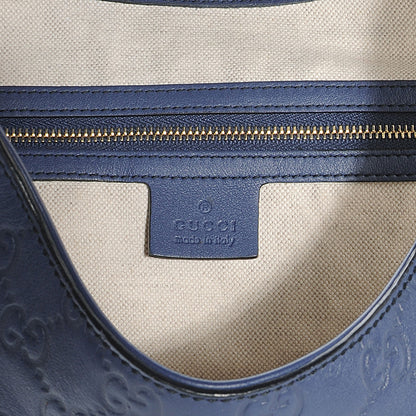 Gucci Guccissima Medium Emily Hobo Blue 6 of 7