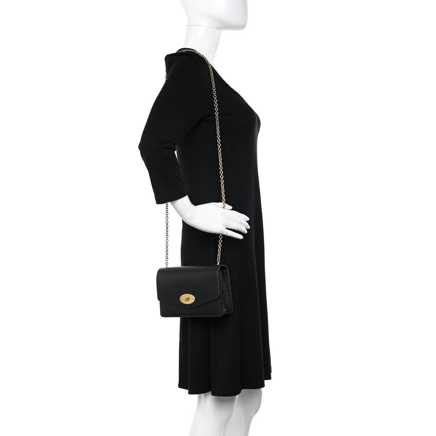 Mulberry Small Classic Grain Calfskin Small Darley Black 2 of 10