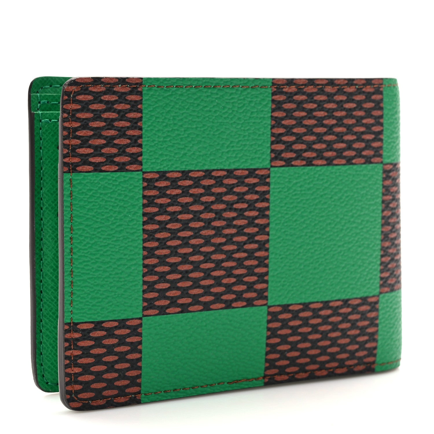 Louis Vuitton Damier Pop Multiple Wallet Green 3 of 7