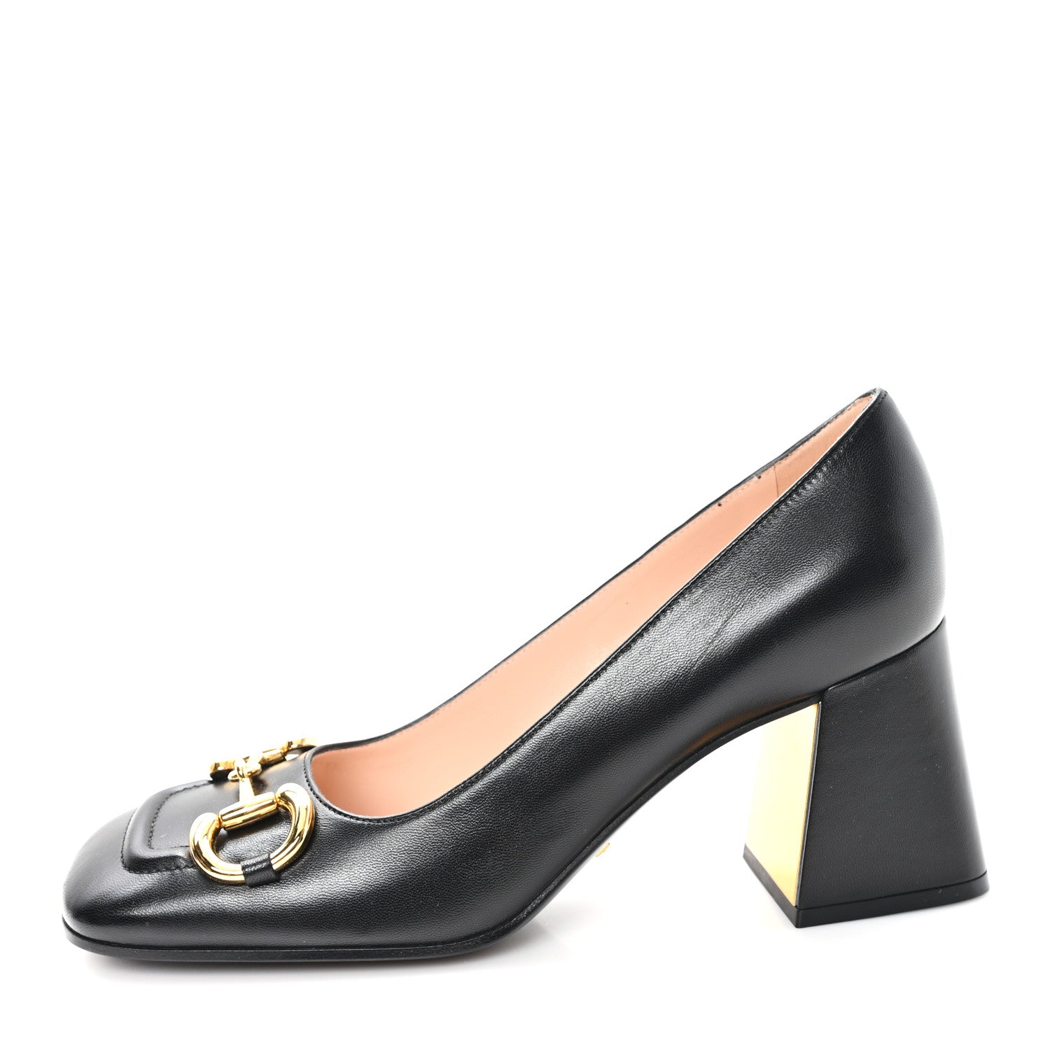 Gucci Malaga Kid Horsebit 75mm Pumps 39 Black 1 of 9