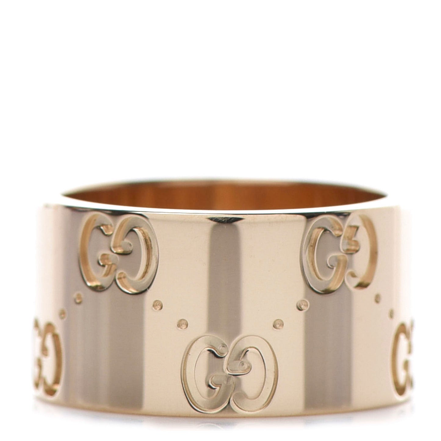 18K Yellow Gold 9mm Icon Band Ring 46 3.75