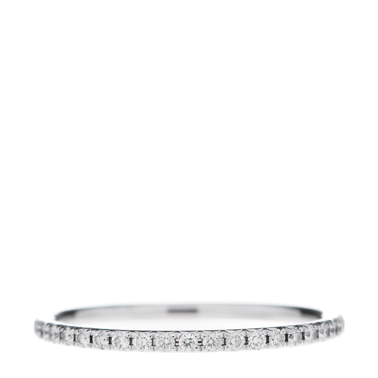 18K White Gold Diamond Metro Ring 52 6