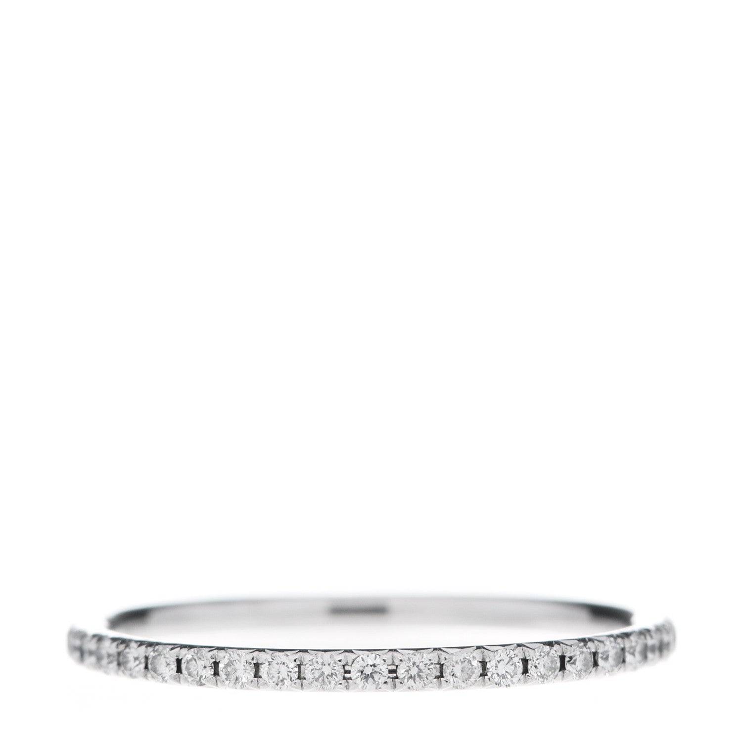 Tiffany 18K White Gold Diamond Metro Ring 52 6 3 of 6