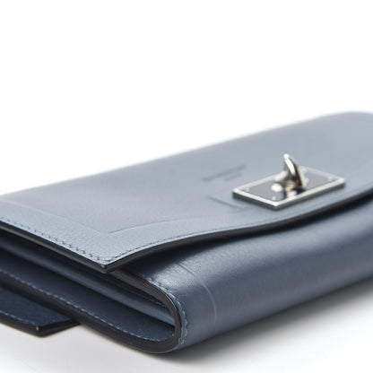 Givenchy Grained Calfskin Shark Lock Long Flap Wallet Prussian Blue 5 of 9