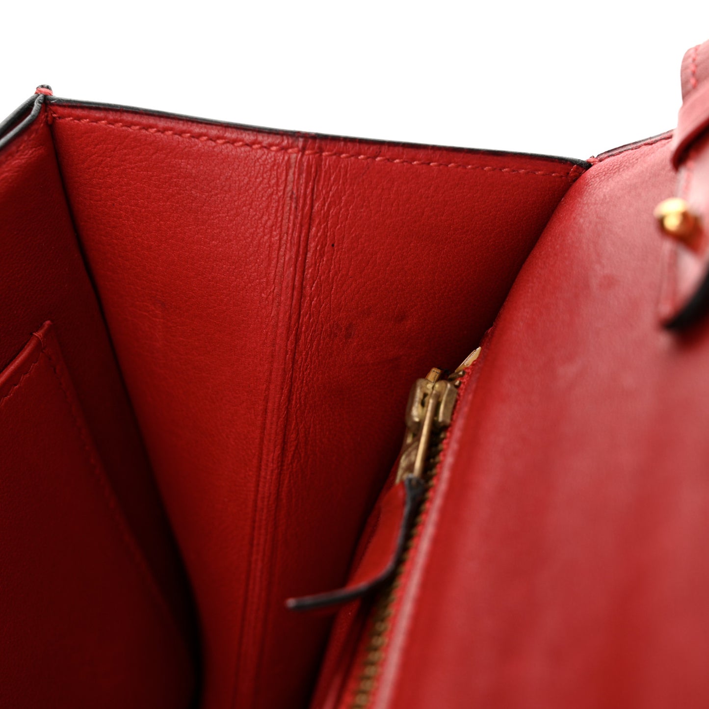 Box Annie Clutch Shoulder Bag Rouge Vif