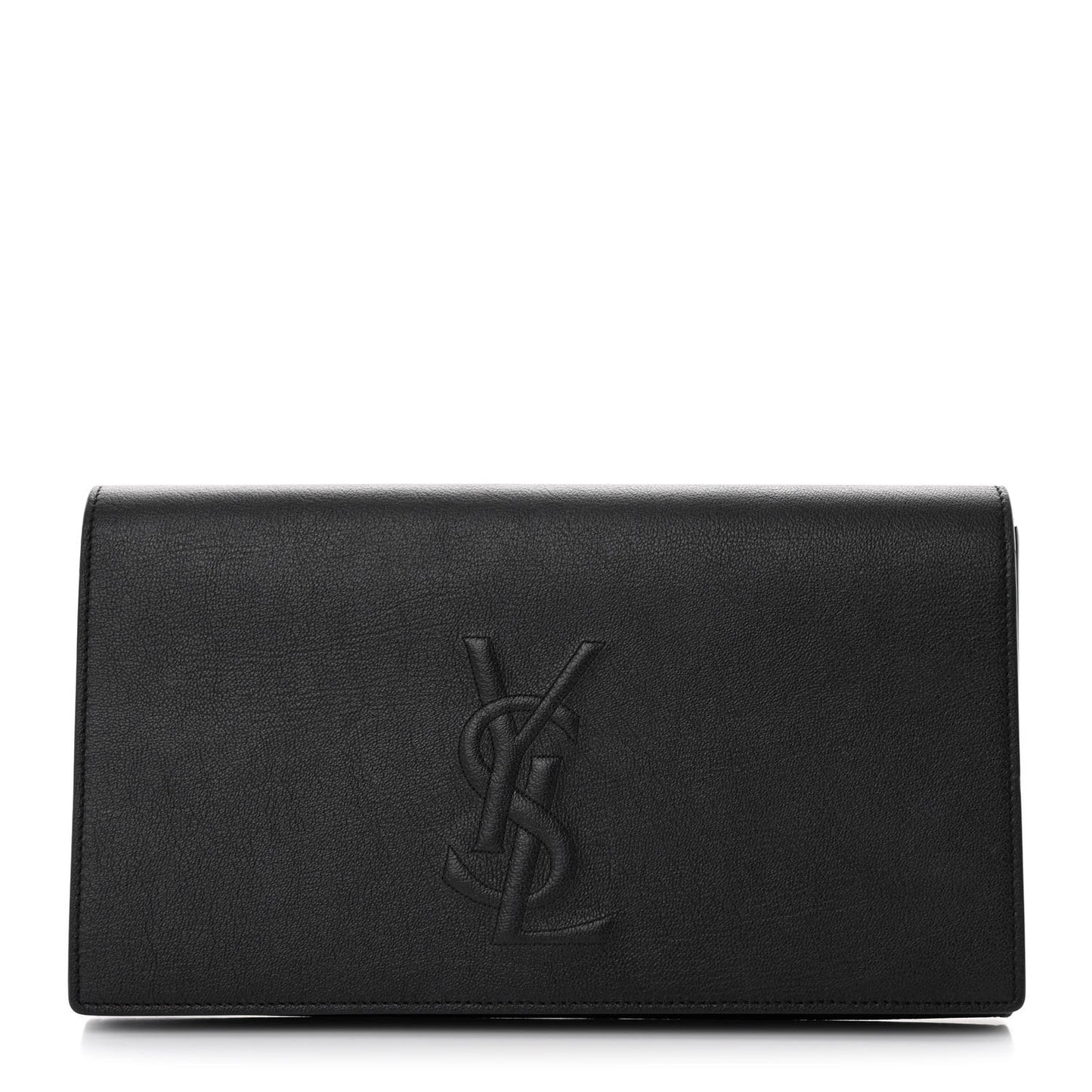 Calfskin Monogram Large Belle De Jour Clutch Black
