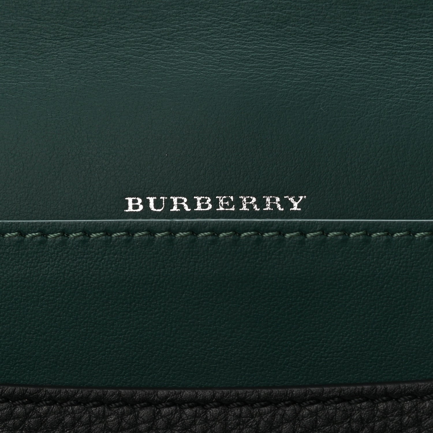 Burberry Grained Calfskin Continental Flap Wallet Black 6 of 7