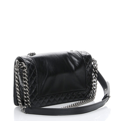 Chanel Calfskin Enchained Medium Boy Flap Black 3 of 10