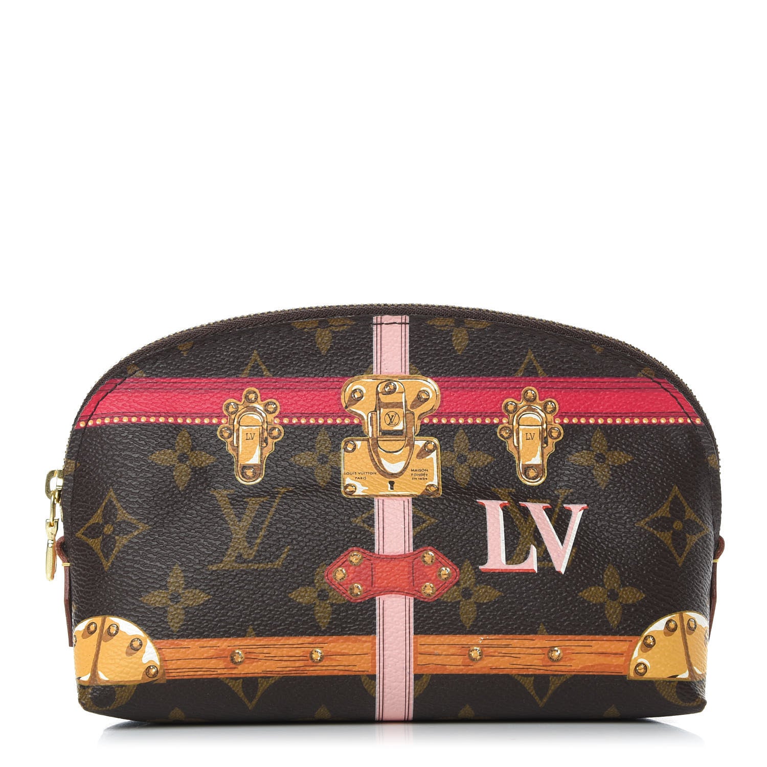 Louis Vuitton Monogram Summer Trunks Cosmetic Pouch PM 1 of 8