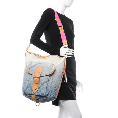 Louis Vuitton Denim Sunburst PM Messenger Blue 2 of 8